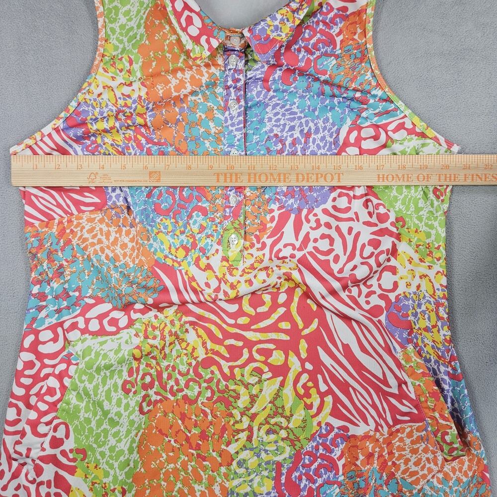 Tee 2 Sea Golf Dress Womens Size XL Nautical Beachy Sleeveless Pink Multi Pocket - Picture 7 of 10